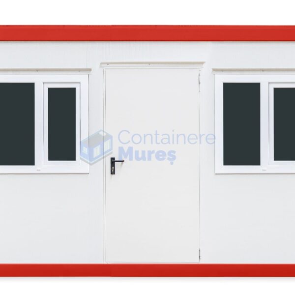 container birou mures 4metri 2geamuri rosu