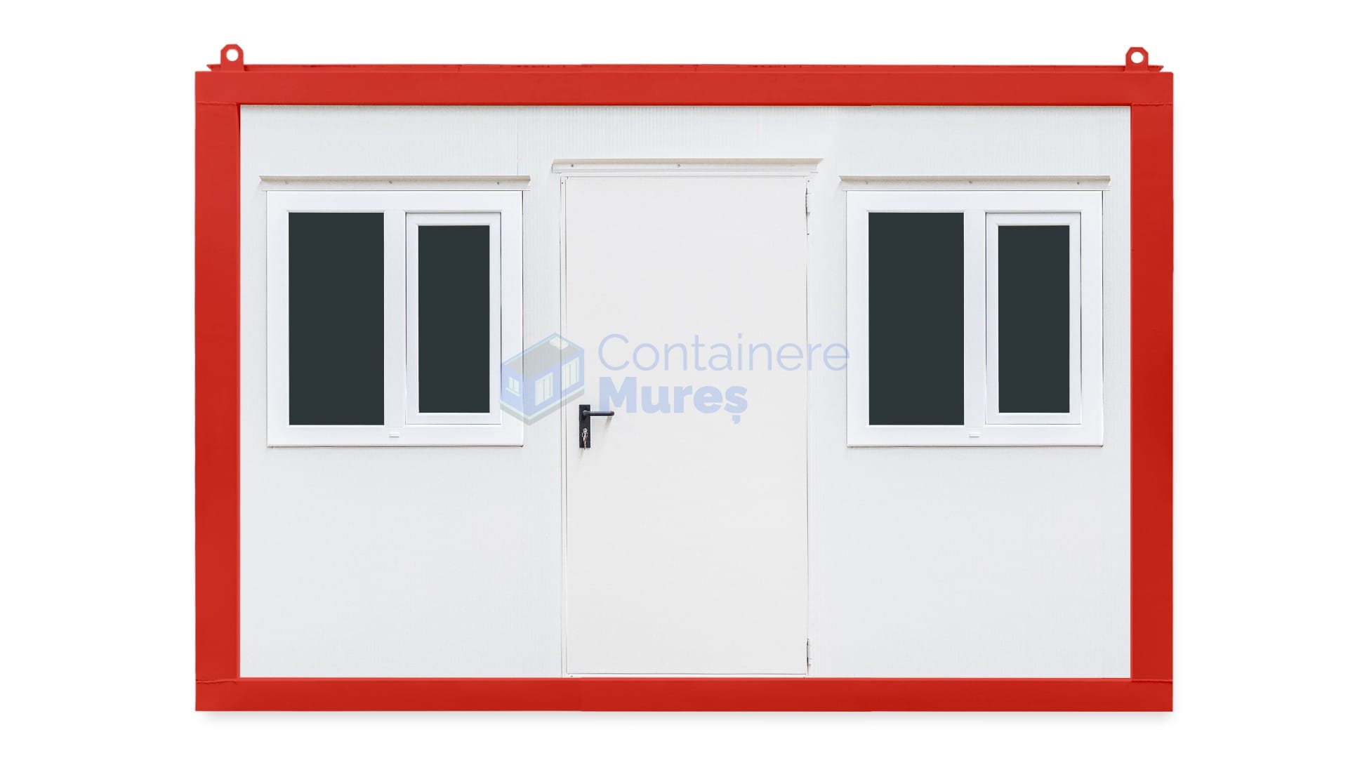 container birou mures 4metri 2geamuri rosu