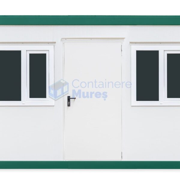 container birou mures 4metri 2geamuri verde