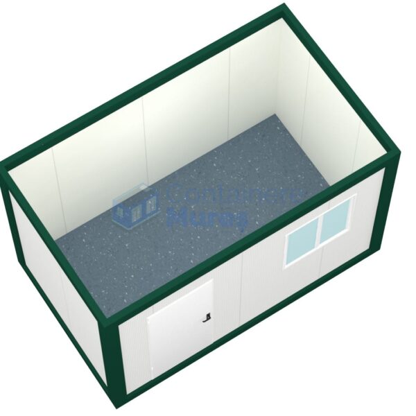 container santier mures 4metri 1geam verde1